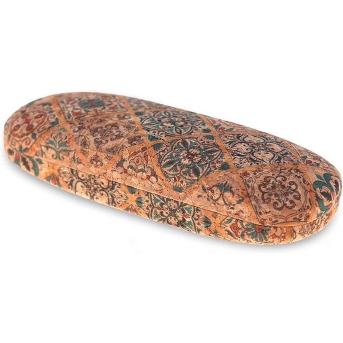 Boho Bril Hoesje - Harde Case van Kurk voor Zonnebrillen en Leesbrillen - Ethno Bril Opbergzak