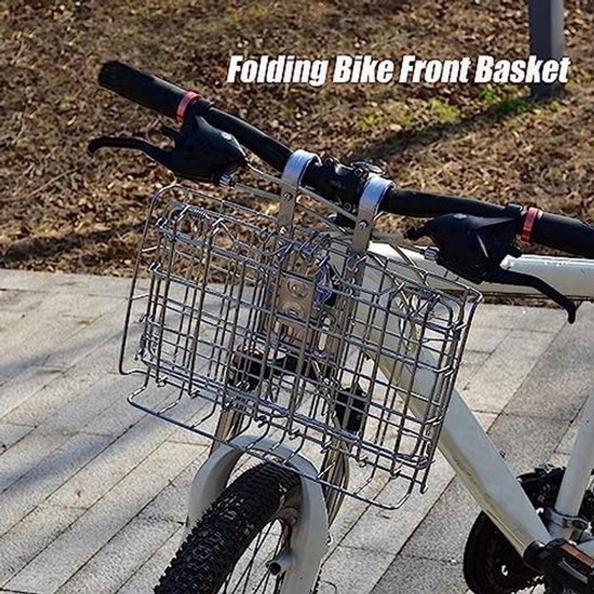 Opvouwbare Fietsmand met Handvatten - Eenvoudige Installatie op Voorstuur of Achterrek
