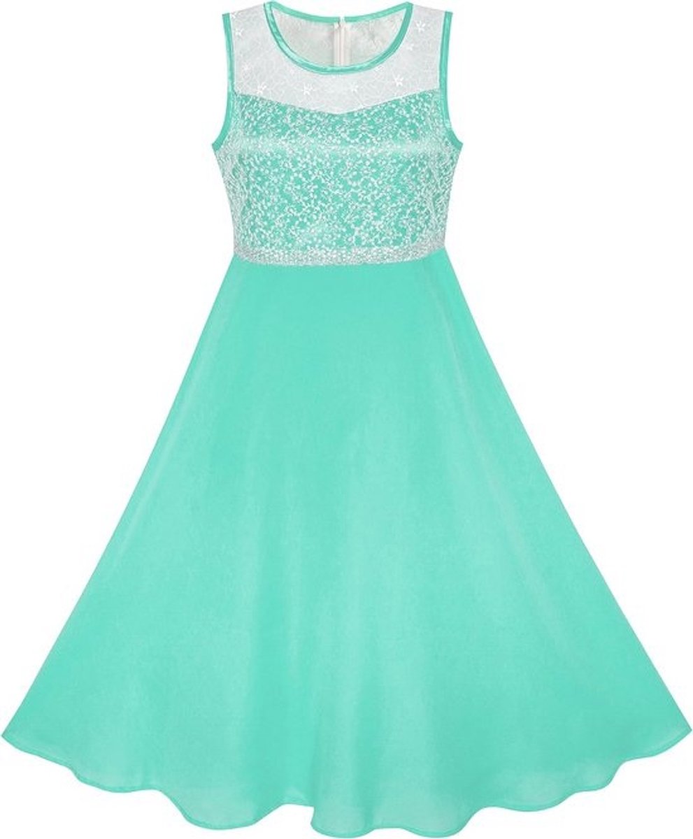 Meisjes Chiffon Bruidsmeisje Maxi Jurk 6-14 Jaar