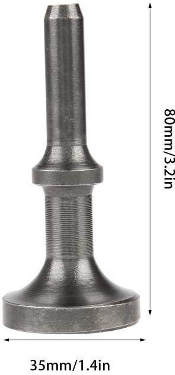 Dailygoods - Pneumatische Afwerkingsboor - Luchtboormachine voor Vlakke Behandelingen - 80mm - Duurzaam en Impactbestendig - Geschikt voor Automobiel...