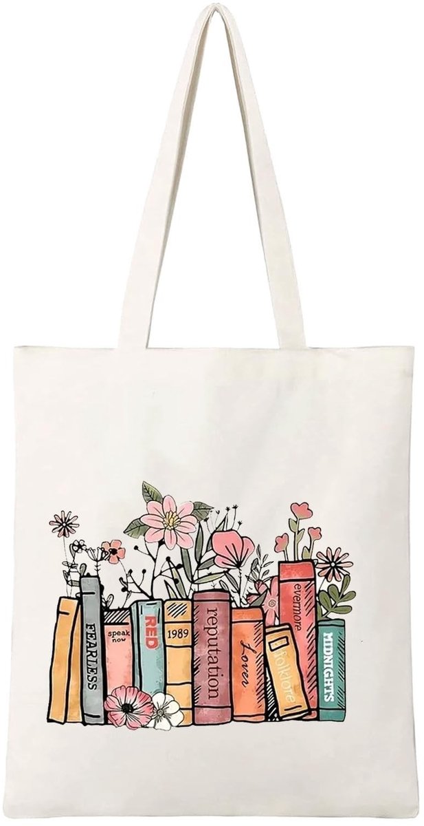 Dailygoods- Boodschappentas Canvas - Opvouwbaar - Waterdicht - Stevige Schouderbanden - 40x35 cm - Wasmachinebestendig - Canvas Tas