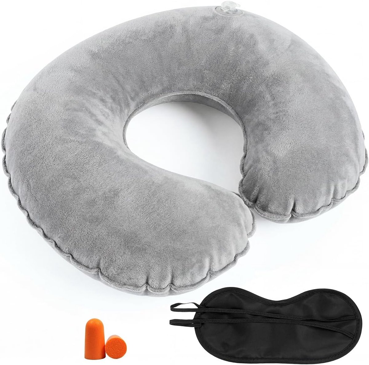 Reiskussen - Nekkussen - Comfortabel Reizen - Traagschuim Ondersteuning - 2 Sets - Zwart