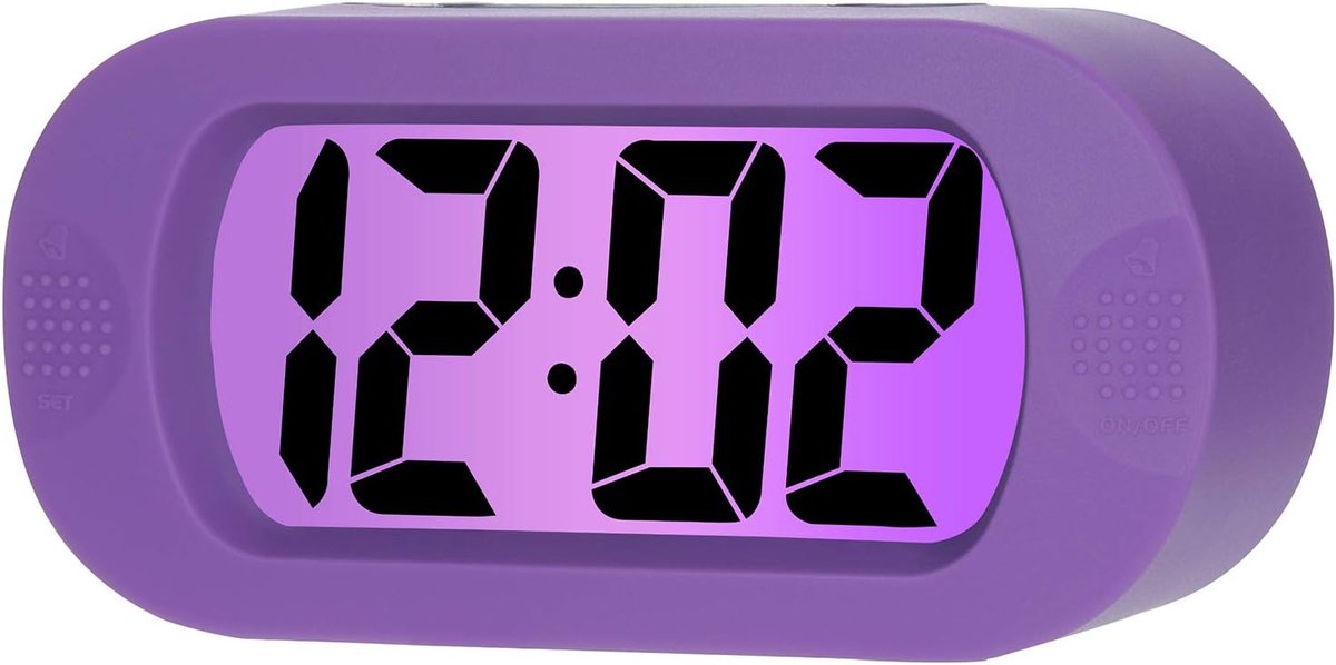 Thijox - Digitale Wekker Reisklok met Sluimerfunctie en Nachtlampje, Eenvoudig in te Stellen Alarmklok voor Kinderen, Oplopend Geluid, Batterij Aanged