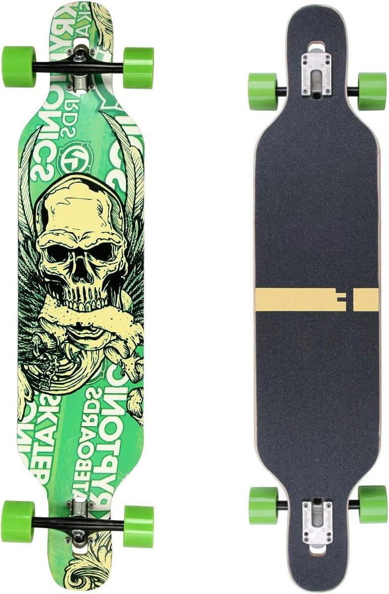 Longboard Camber board Cruisen en slides Flex2 tot 84 kg 106 cm lengte