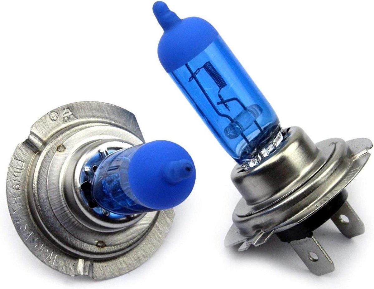 Halogeen Lampen - Xenon Look - Veiliger Rijden - Helder Blauw-Wit Licht - 2 Stuks - Blauw-Wit