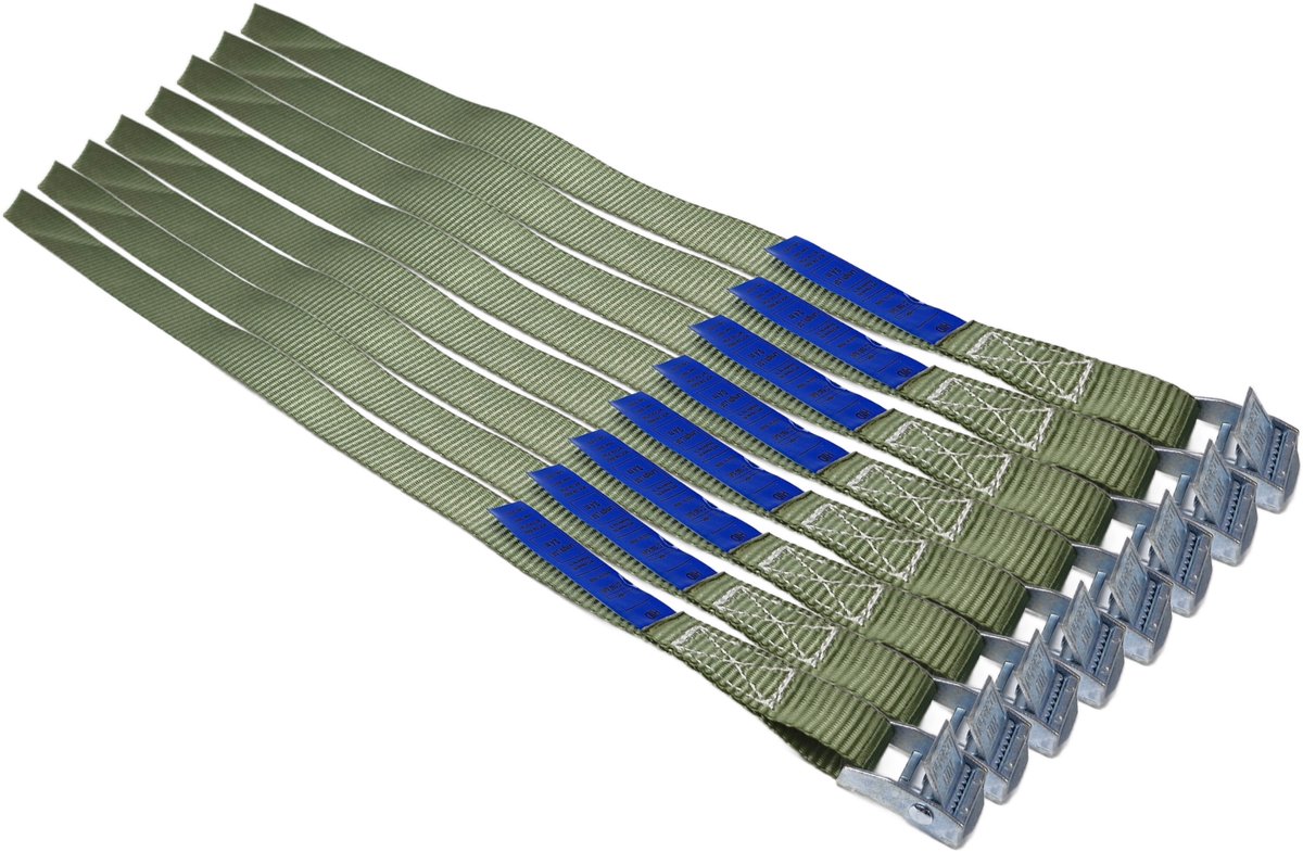 BCF-Products - Spanbanden - 40 cm - 8 stuks - Groen - Spanbandjes - Spanband Fiets - Fietsriempjes - Bindriemen