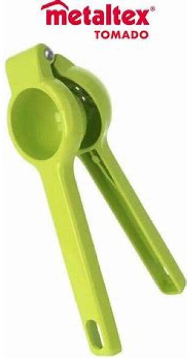 Metaltex - Handmatige Citruspers - Citroenpers - Lemon Squeezer - Voor Citroen en Limoen - Aluminium - Groen van Merkloos — afbeelding 4