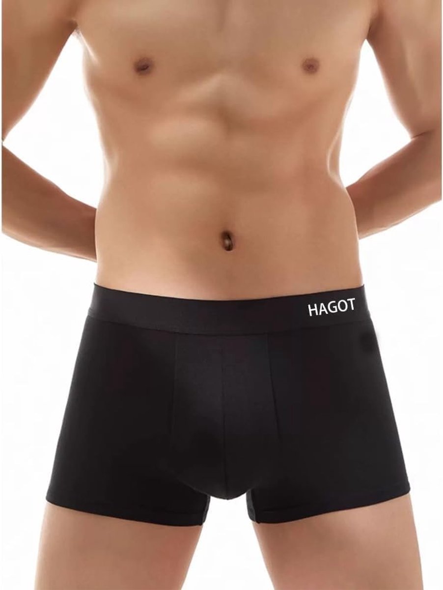 Comfortabele Boxershorts voor Heren in Modal, Zwart, Maat XL - Ademend, Zacht en Stretchy