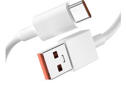 SnelShoppen - 120W USB-C Oplaadkabel - Turbo Fast Charging Kabel - Geschikt voor Xiaomi Redmi Note 17/15/15T/14/14T/13/13T/12 Ultra Pro 5G, POCO F8/F7