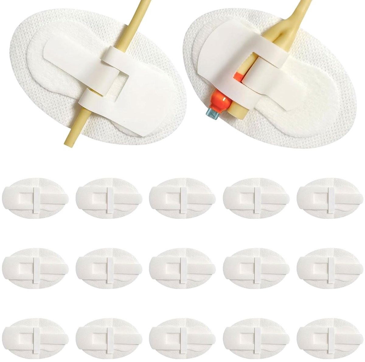 Thijox - 15 stuks Beenbandstickers voor Anti-slip Katheter-stabilisatie, Urinebuishouder, Incontinentiepad, 11x6,5 cm voor Jongens en Meisjes