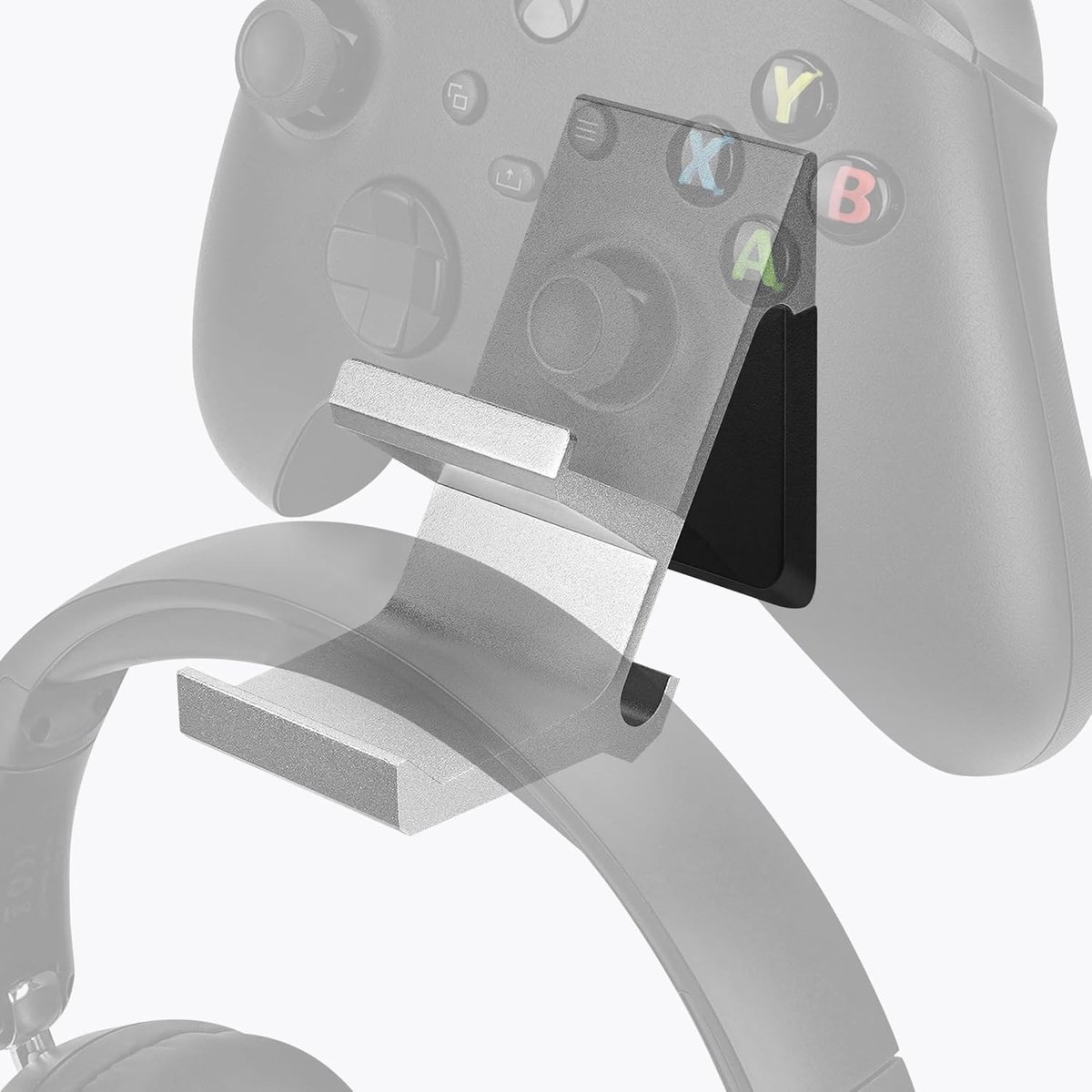 Gaming Headset en Controller Wandbeugel, Dubbele Gamepad en Hoofdtelefoon Houder voor PS5/PS4/Xbox One/360/PC, Ruimtebesparende Organizer voor Gaming Accessoires en Setup