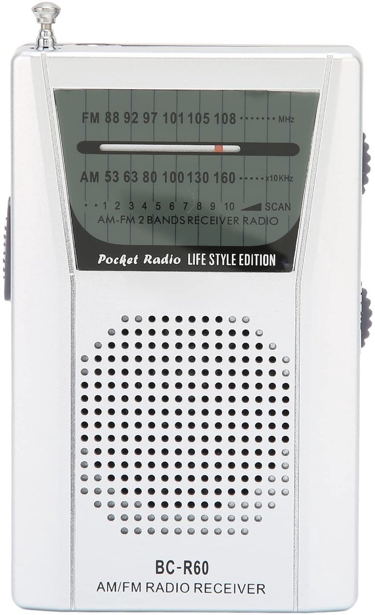 Inovra- Radiotransistor Draagbaar - Radio op Batterijen - AM/FM - Uitstekende Ontvangst - Achterclip - Ideaal voor Noodgevallen