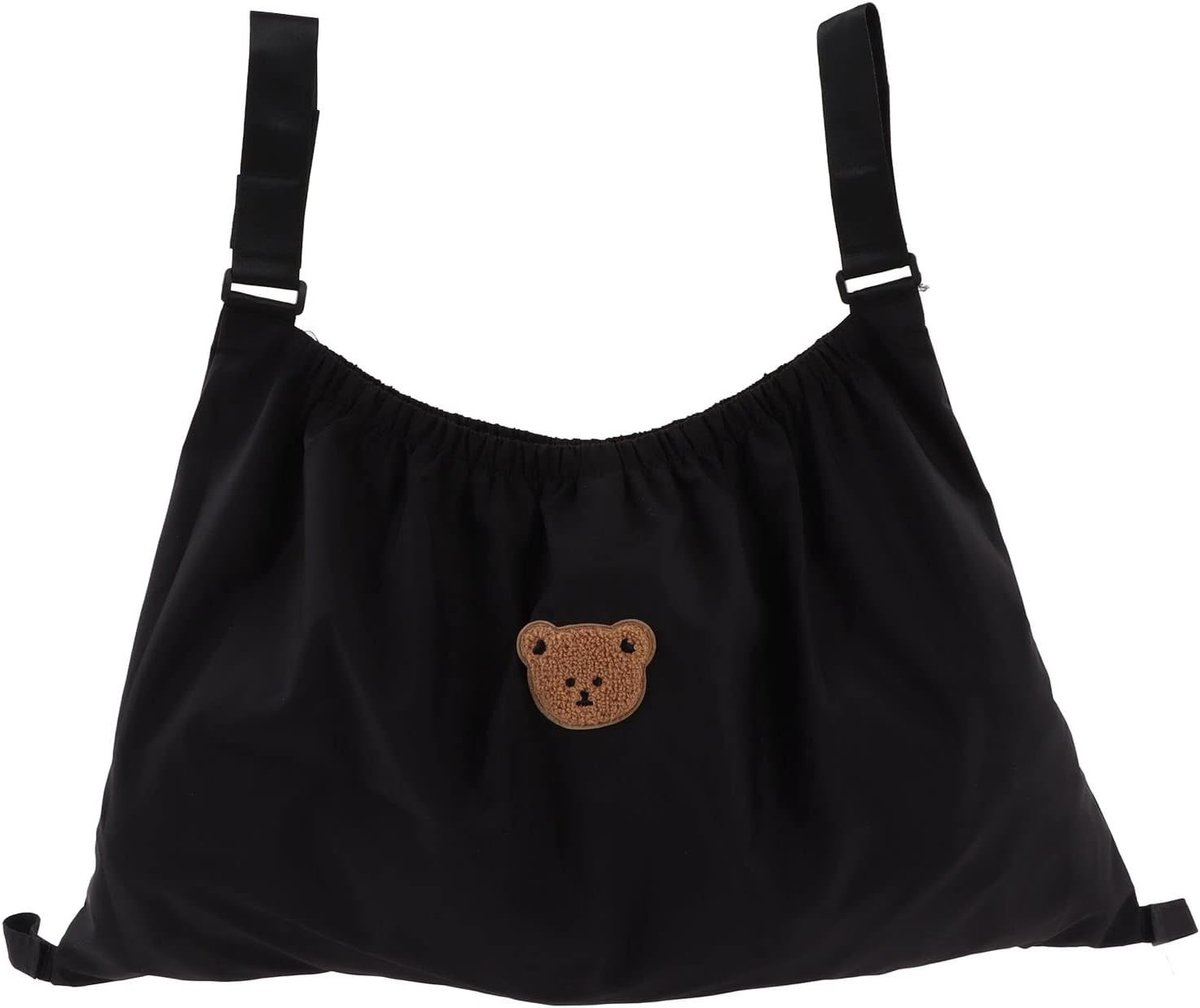 Ruime Organizer voor Kinderwagen van Nylon met Elastische Vakken voor Babyspullen, Luiers en Portemonnee