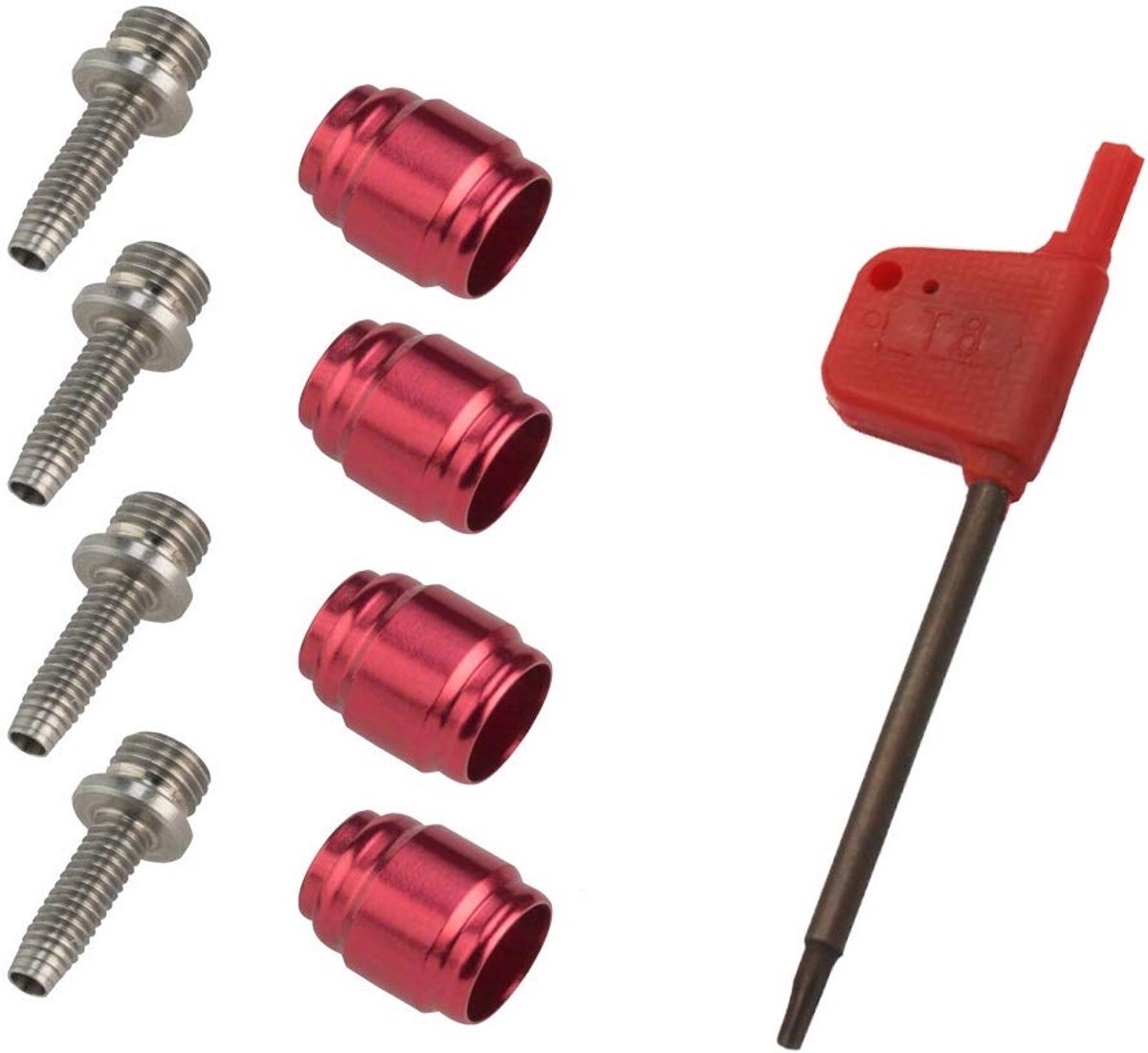 4 sets fiets olijf aansluiting olie fitting kit voor Avid Sram fiets hydraulische schijf StealthamaJig remslang Stealth-A-MAJIG snel te installeren