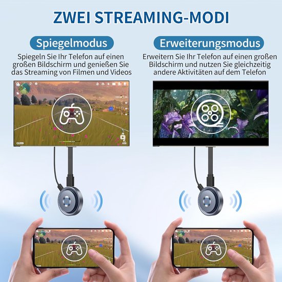 Draadloze HDMI Dongle - Screen Mirror Adapter - Streamen naar TV - Plug en Play - 4K Resolutie - Zwart — afbeelding 4