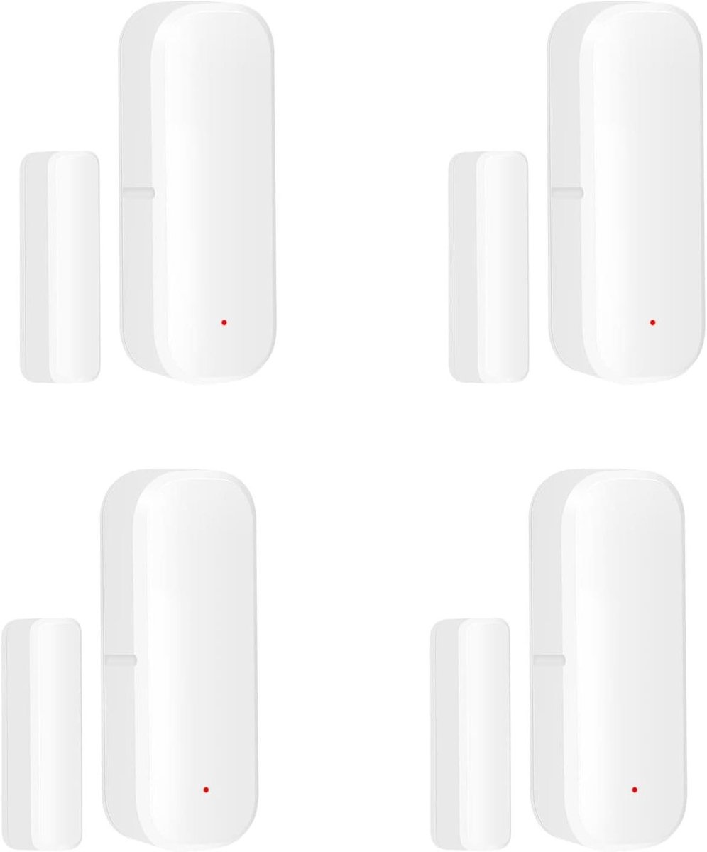 Deursensor Set - Contact Sensor - Huis Beveiligen - Directe App Meldingen - 4 Stuks - Wit
