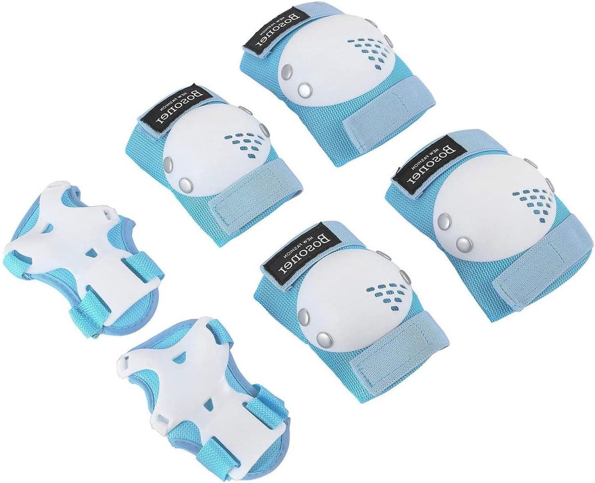 Kinder Beschermingsset - Veiligheidsset - Buitenspelen - 6-delige set - Verstelbaar - Blauw