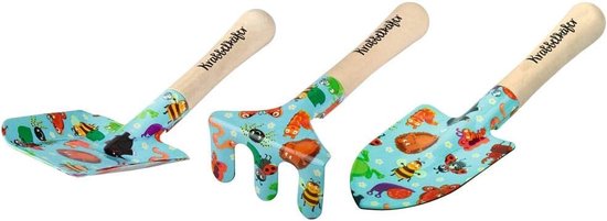 3-delige Tuinset voor Kinderen - Tuinschep, Handspade en Onkruidhark - Kleurrijk Tuingereedschap voor Kleine Tuiniers van Merkloos	 — afbeelding 3