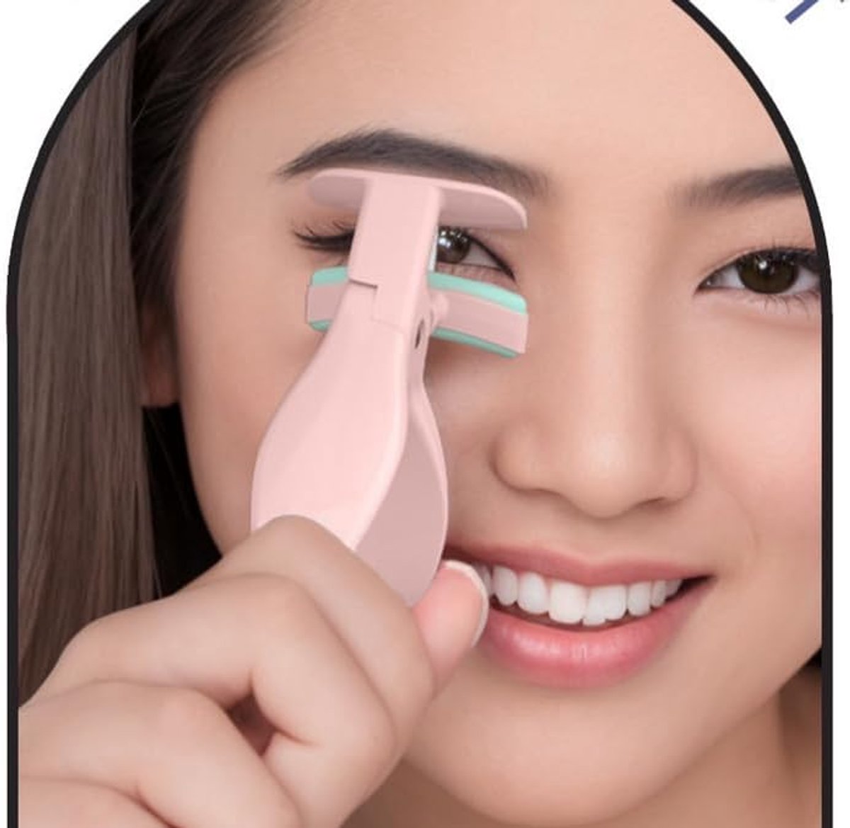 Thijox - Professionele Wimpertang Set - 3-delige Roze Wimpertang voor Vrouwen - Eenvoudig te Krullen - Lichtgewicht en Draagbaar - Ideaal voor Op Reis