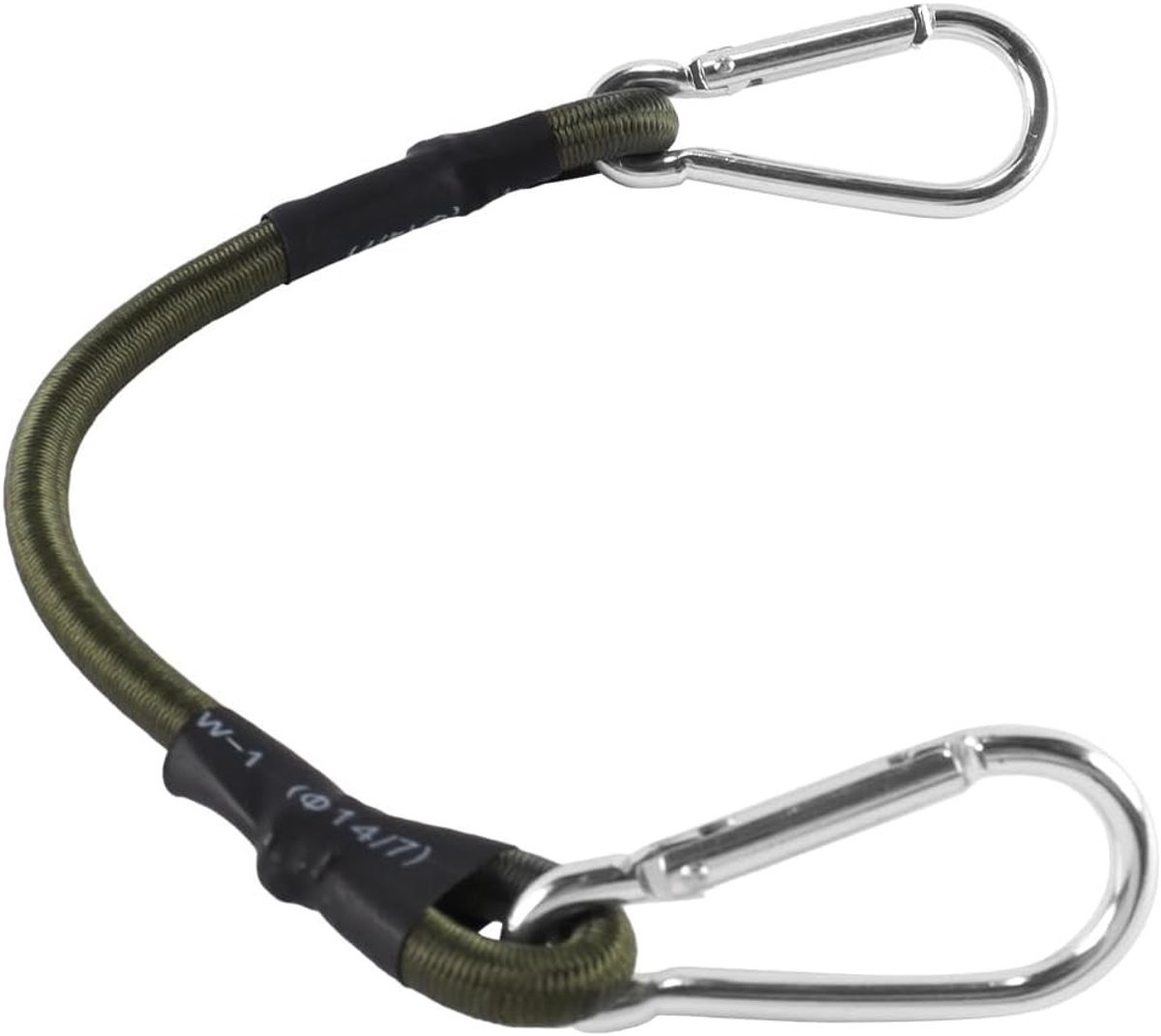 4-delige set van 8mm dikke elastische touwen met klimhaak van 30cm voor kamperen, bagage en reizen