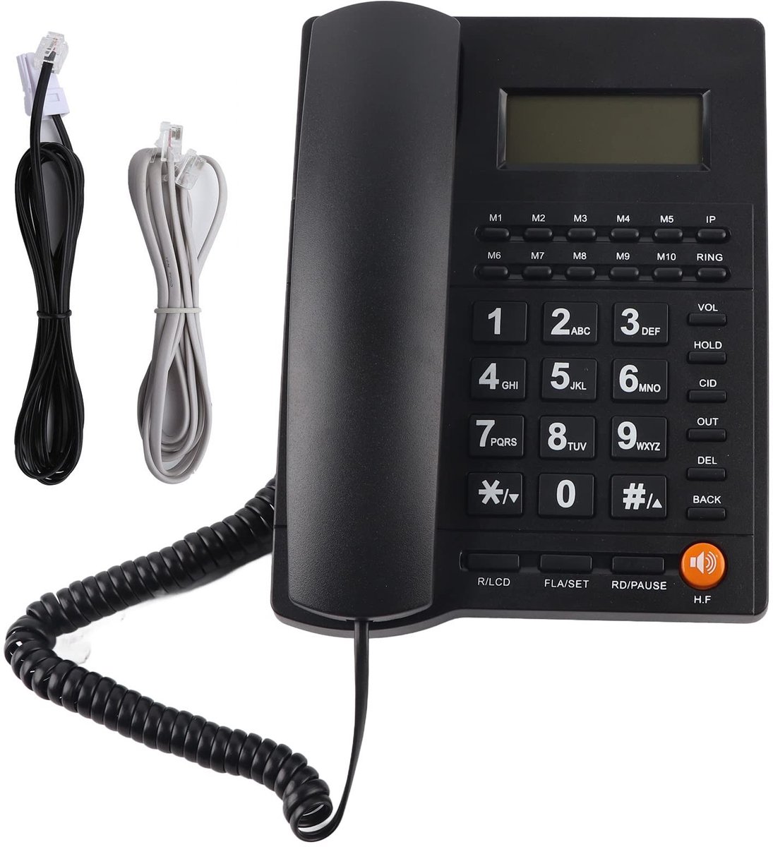 Inovra- Vaste Telefoon Grote Knoppen - Desktop Telefoon - Volumebestrijding - Achtergrondverlichting - Tactiele Toetsen - Voor Ouderen