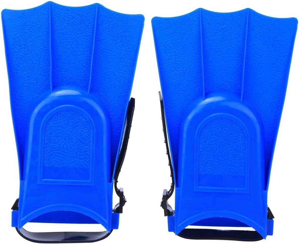 Diving short fins voor kinderen, lichtgewicht PVC zwemtraining vinnen, maat 25-30, blauw, perfect voor snorkelen en zwemmen
