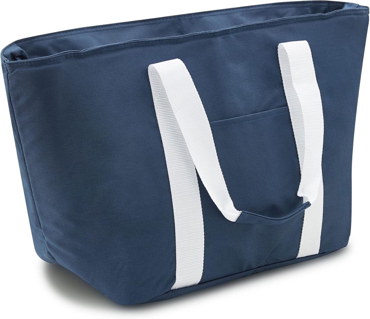 Thijox - Achilles Shoppertas met Koelfunctie - Vrijetijdstas met Flessenvakken - Koeltas Strandtas 55x25x32cm - Perfect voor Winkelen, Sport, Strand,