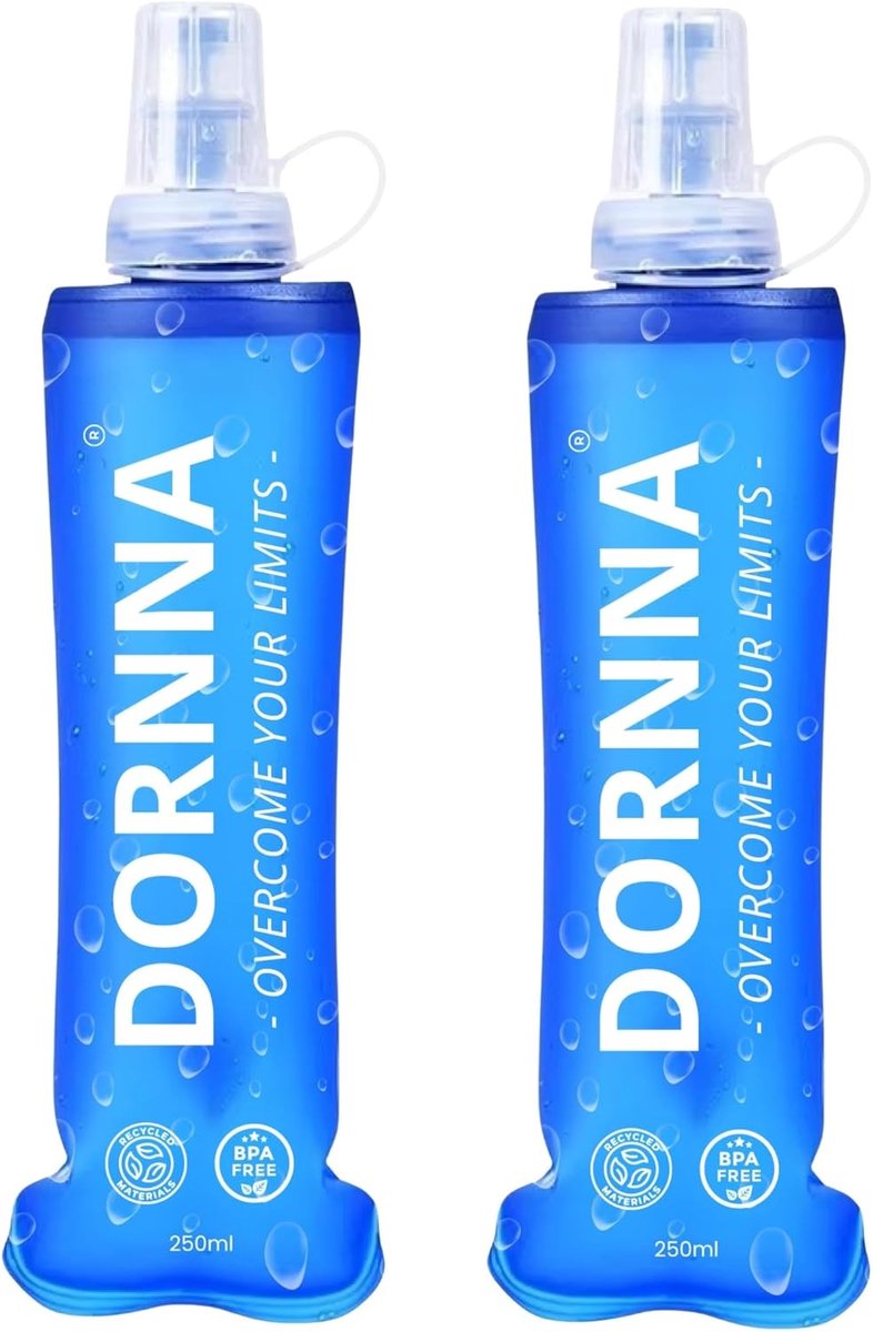 Thijox - 2 x 1 Zachte Drinkfles voor Hardlopen - BPA-vrije Sportdrinkzak - Herbruikbaar en Robuust - 250 ml - Perfect voor Sport en Activiteiten
