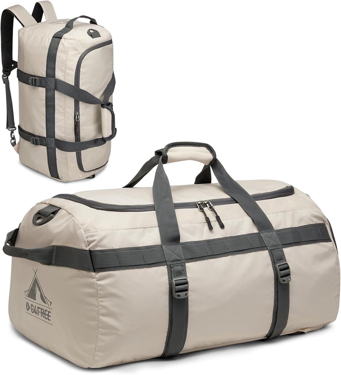 Thijox - Grote sporttas en reistas 45L met schoenenvak, waterafstotend nylon, multifunctionele gymtas voor dames en heren, ideaal voor sport, fitness,
