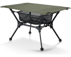 Thijox - OneTigris Dipper Opvouwbare Campingtafel 60x40x37 cm - Inklapbare Klaptafel voor Buiten, Ultralicht met Draagtas en Nettas, Rangergroen voor