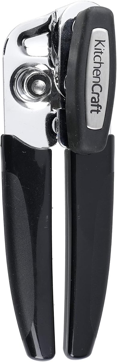SnelShoppen - Blikopener Roestvrij Staal 16,5 cm - Gekaard Design - Ideaal voor Keuken, Camping en Feestjes - Duurzaam en Gebruiksvriendelijk
