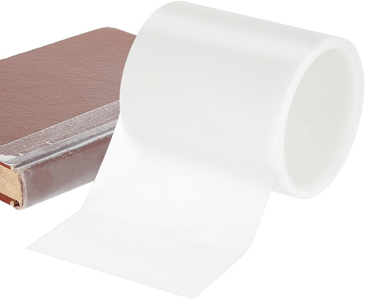 Boekreparatietape voor archiefkwaliteit, 10 cm x 18,3 m, ideaal voor leerboeken, fotoalbums en het binden van boeken