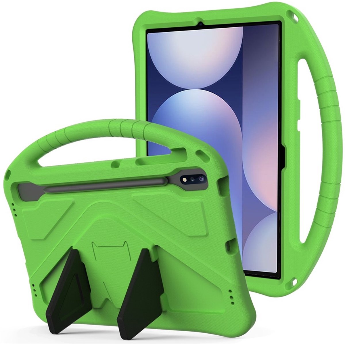 Coverup Tablethoes geschikt voor Samsung Galaxy Tab S10 Plus Hoesje - ShockProof Kids Case - Groen