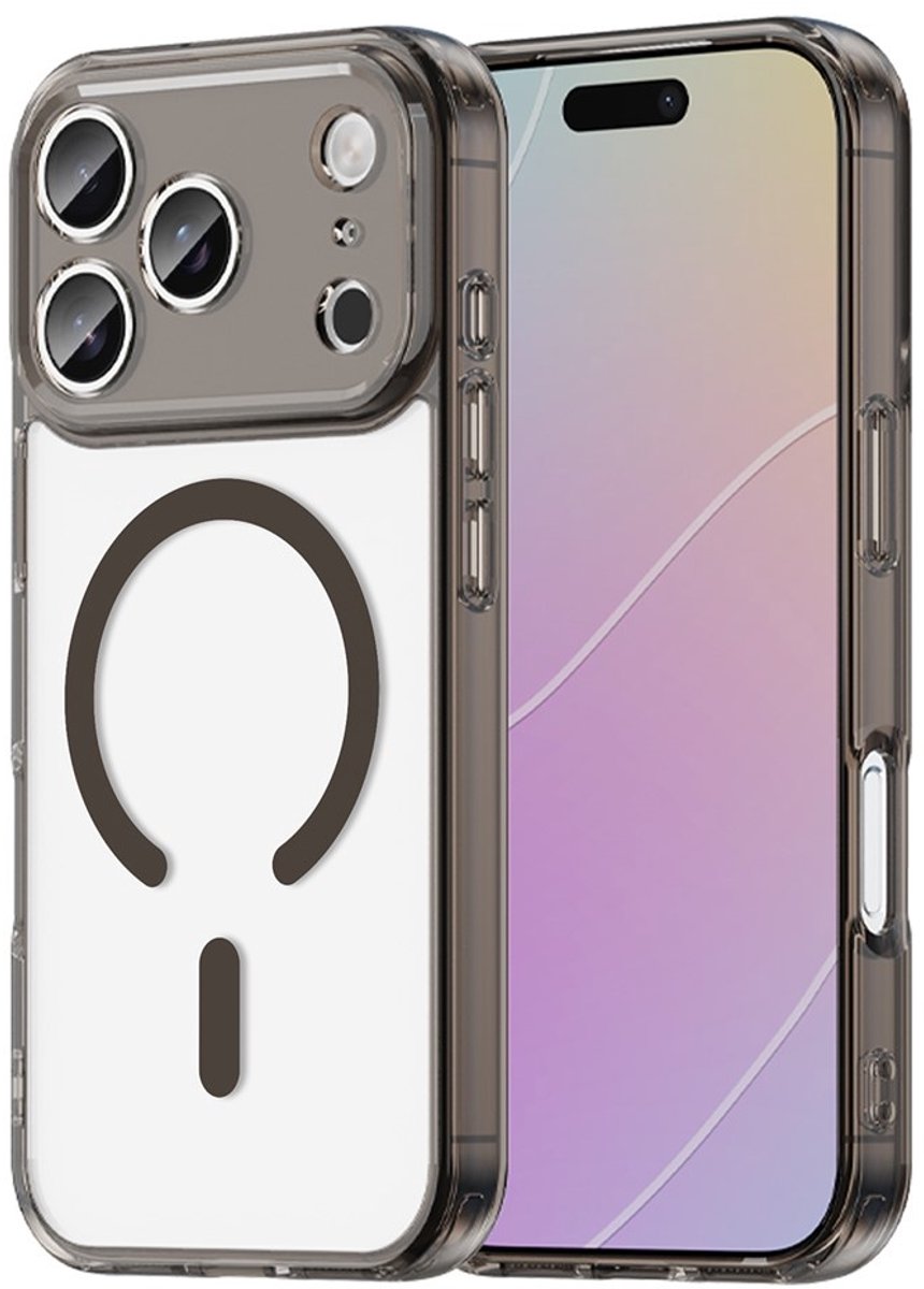 Coverup Hoesje - Geschikt voor iPhone 17 Pro Hoesje - Coverup Clear TPU Back Cover - MagSafe Compatible - Zwart