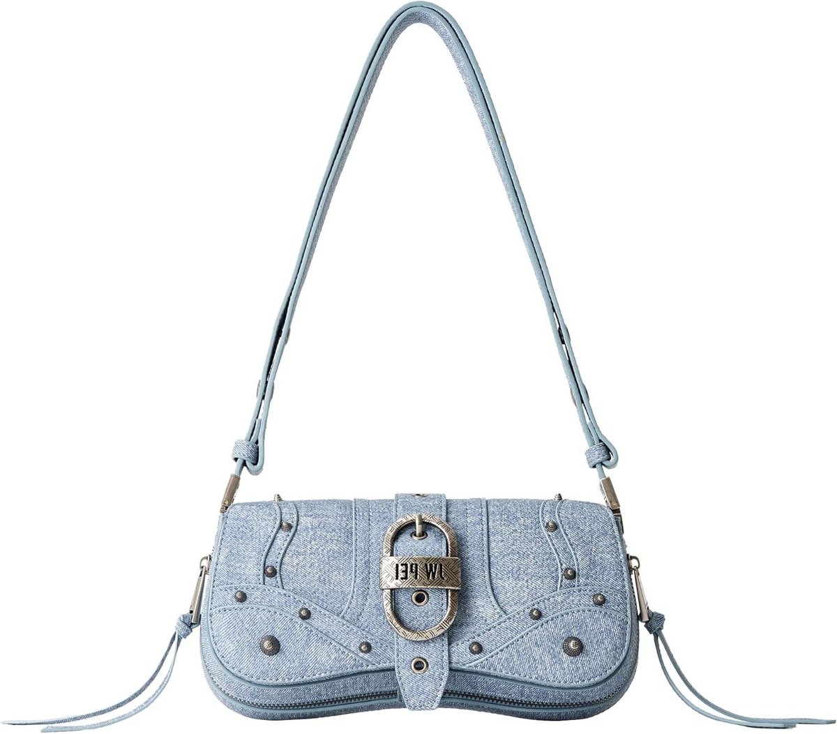 Dames Schoudertas - Trendy Handtas - Dagelijks Gebruik - Gemaakt van gerecycled materiaal - 26 cm - Zwart