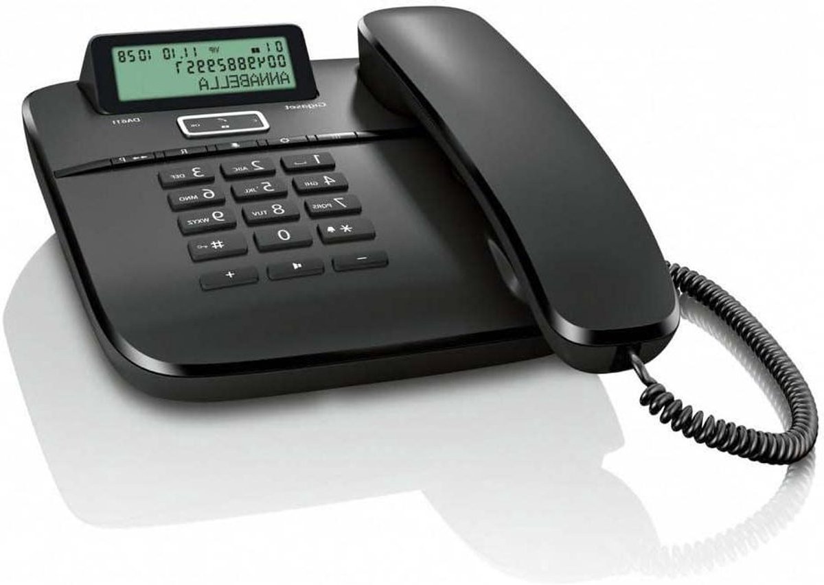Vaste Telefoon - Telefoon met Display - Thuis Bellen - Handsfree Functie - 224 x 184 x 84 cm - Zwart
