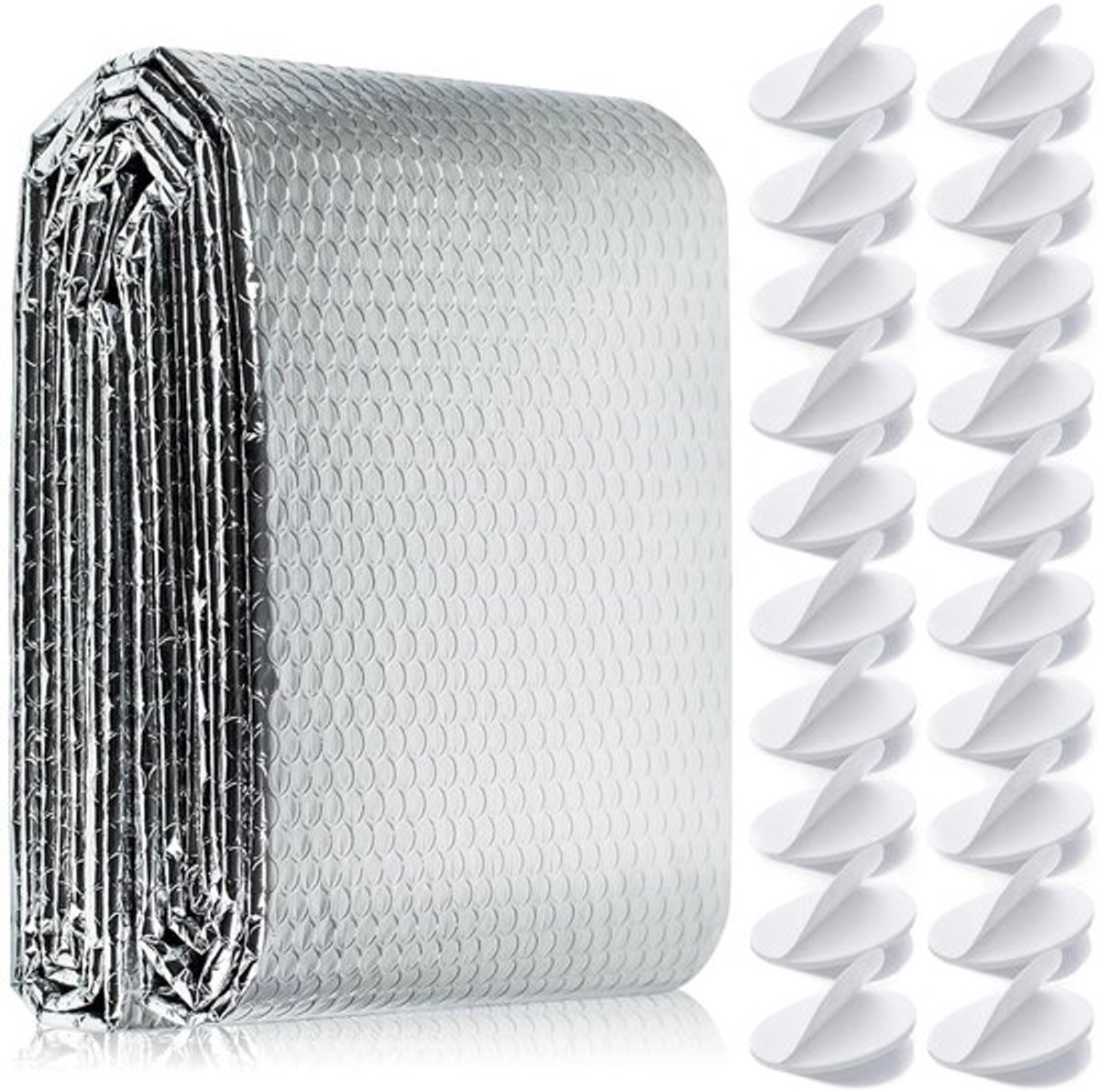 Warmte-reflecterende isolatiefolie – Aluminium noppenfolie met