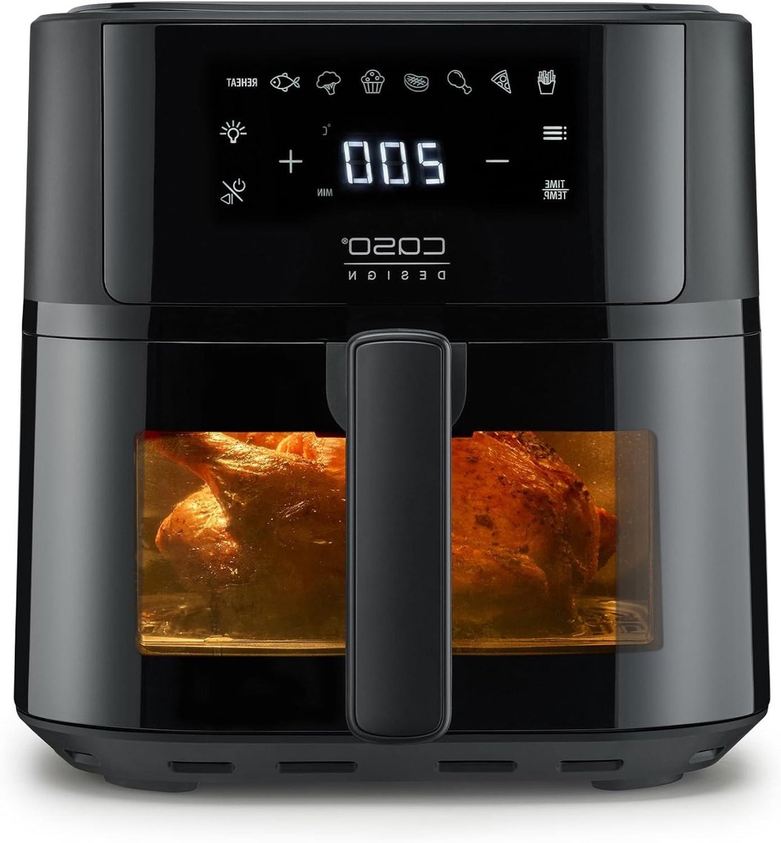 Heteluchtfriteuse - Airfryer Oven - Gezond Koken - Compact Ontwerp - 6 Liter - Zwart