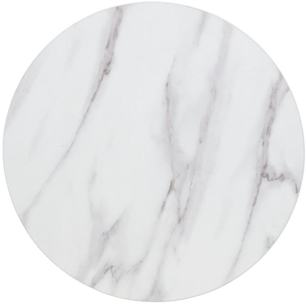 Bolero Voorgeboord Rond Tafelblad met Marmereffect - 600 Mm - DT445