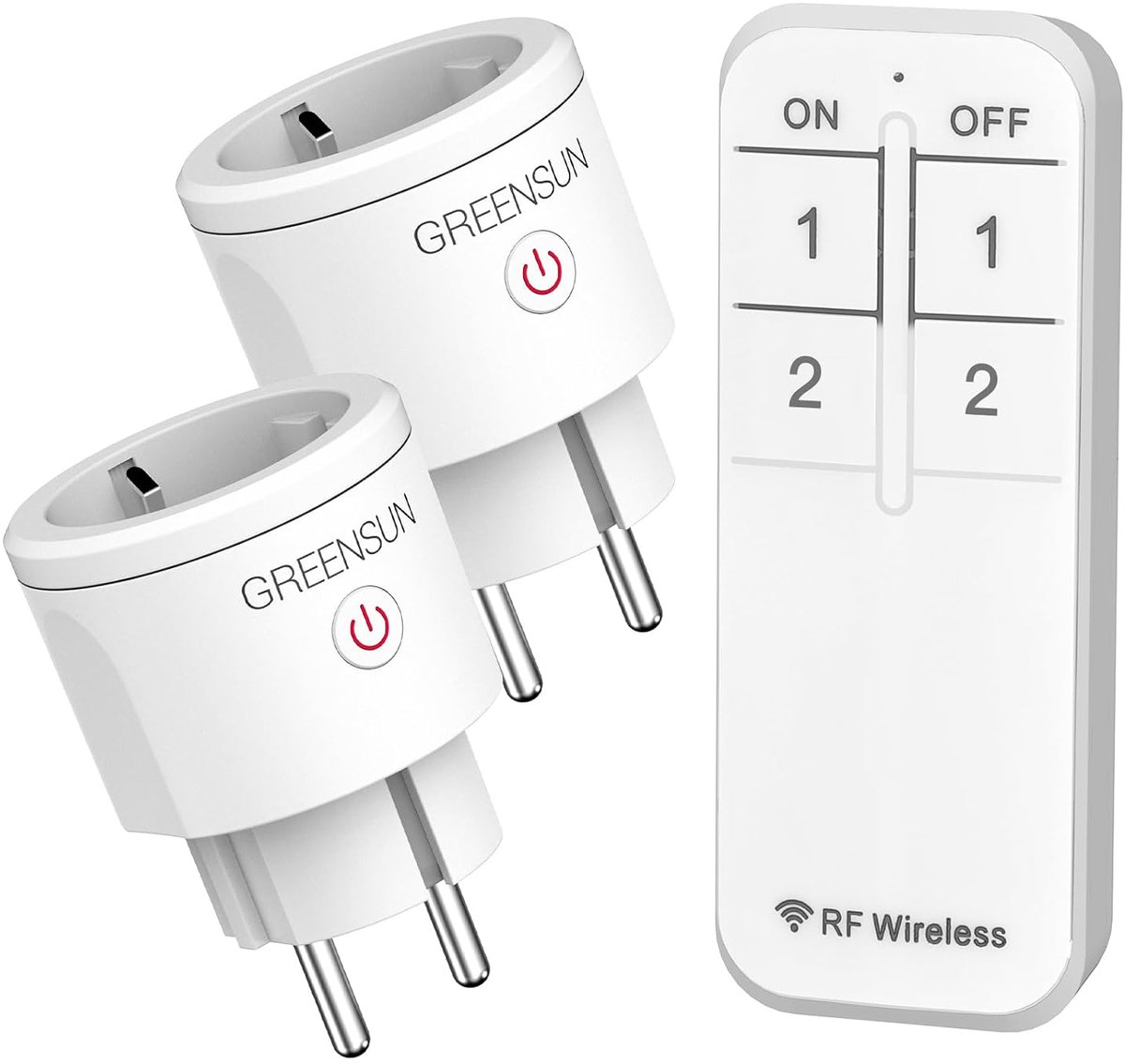 Thijox - Draadloze Stopcontacten met Afstandsbediening - 4 RF Smart Home Stekkers - Eenvoudig te Gebruiken - Ideaal voor Thuis, Tuin, Keuken en Campin