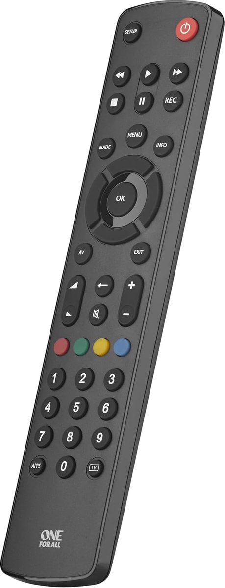 Thijox - Universele Afstandsbediening Contour TV - Voor 700+ TV Merken - Eenvoudige Instelling in 3 Stappen - Compleet Functieaanbod - Geschikt voor A