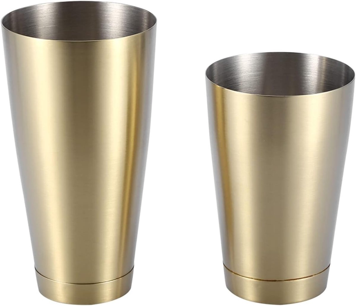 Cocktailshaker Set van RVS, Boston Shakers voor het Maken van Martini's, 600/750ML, Perfect voor Bartenders en Thuisgebruik