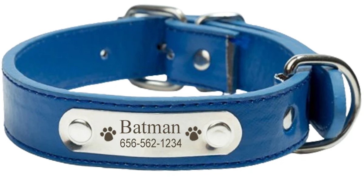 OLOEY 1 halsband voor huisdieren(geschikt voor katten en kleine honden-gemaakt van zachte polyestervezel)Blauw-Maat S