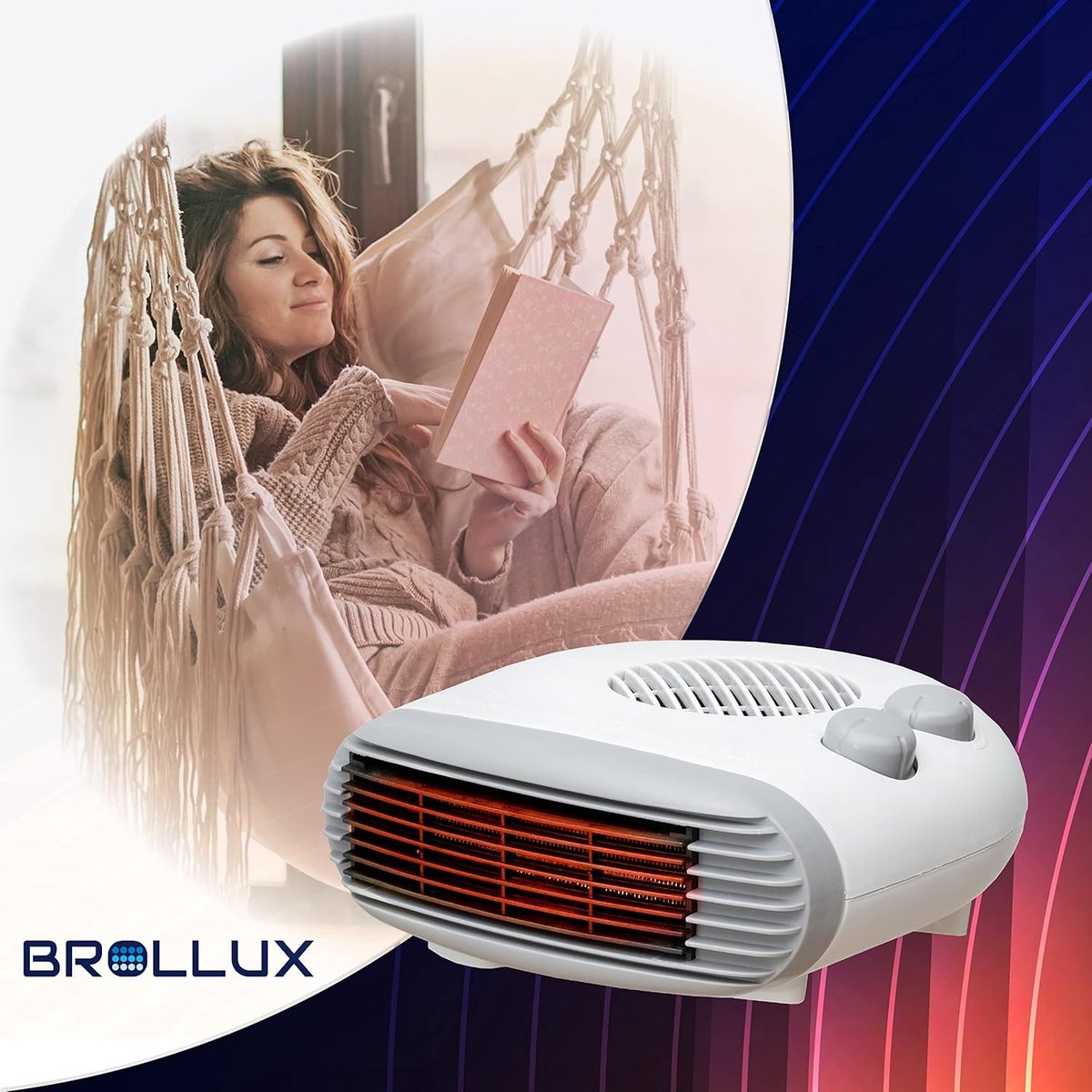 Elektrische Convector - Mobiele Verwarming - Ruimte Verwarmen - Met Turbo Ventilator - 2000 Watt - Wit – foto 7