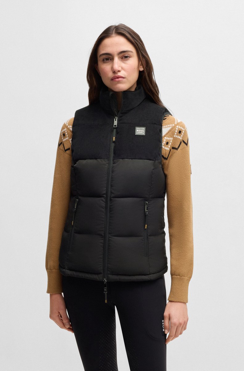 BOSS Equestrian FW25 Puffer Bodywarmer Viola Vitola