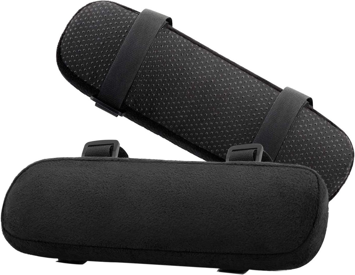 Zachte Polyurethaan Schuim Armsteun Kussens voor Bureaustoelen - Universele Arm Covers voor Ondersteuning, Drukverlichting en Comfort (2 Stuks)