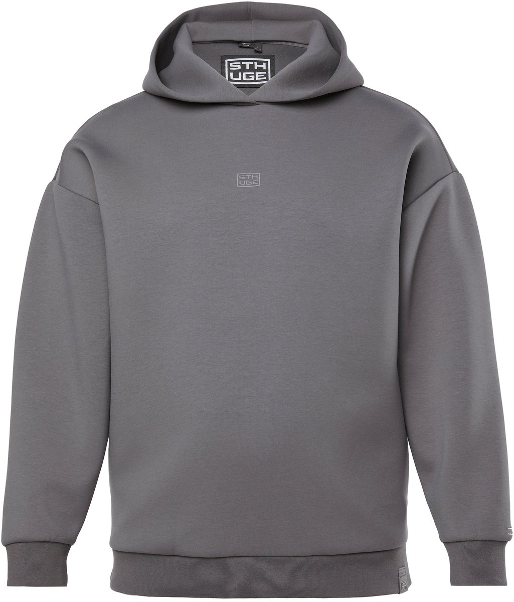 STHUGE - Heren - Hoodie trui met capuchon - Grafietgrijs - Maat 5XL