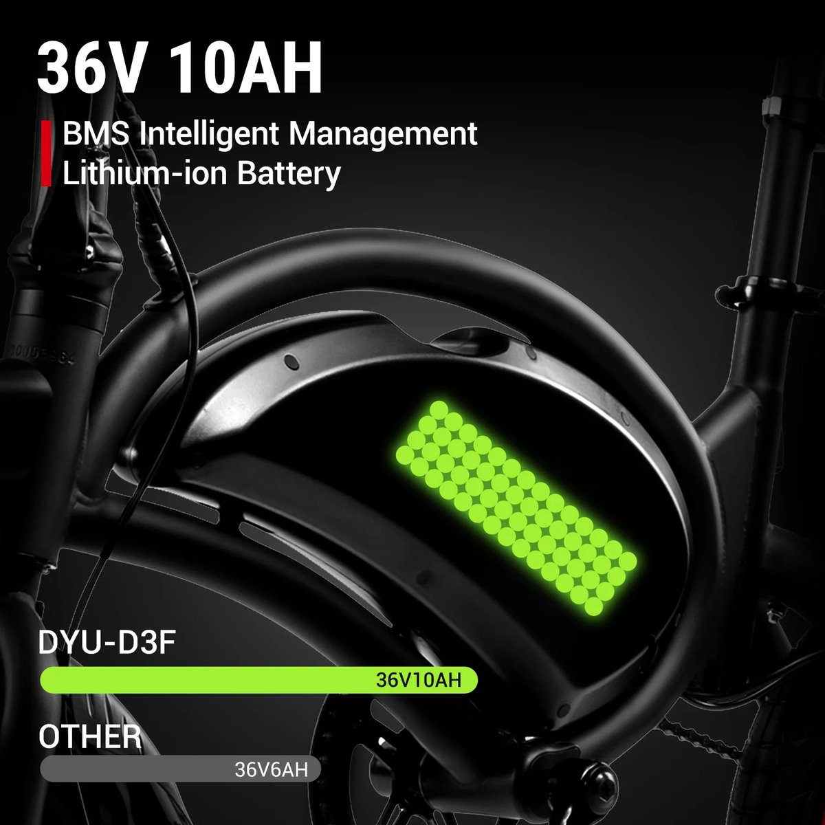 SUCCESS COURIER SL DYU D3S - 14" Mini Opvouwbare E-Bike thumbnail 3