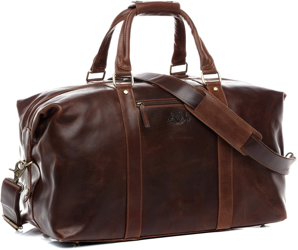 Solidchoice - Luxe Echt Lederen Reistas Zane XL voor Weekenduitjes