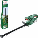 Bosch EasyHedgeCut 18V-45 heggenschaar met verpakking, met de nadruk op het lange blad.